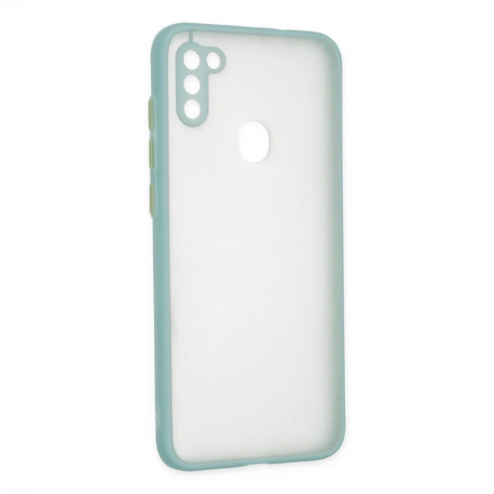 Samsung Galaxy A11 Kılıf Montreal Silikon Kapak - Turkuaz