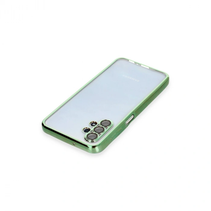 Samsung Galaxy A13 4g Kılıf Razer Lensli Silikon - Yeşil