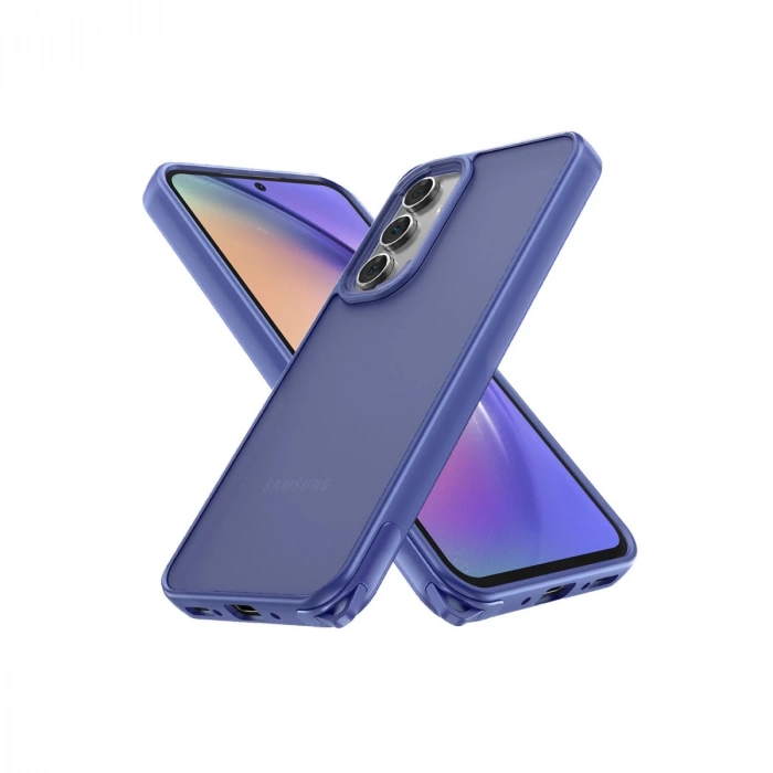 Samsung Galaxy A14 4g Kılıf Elegant Kapak - Açık Mavi