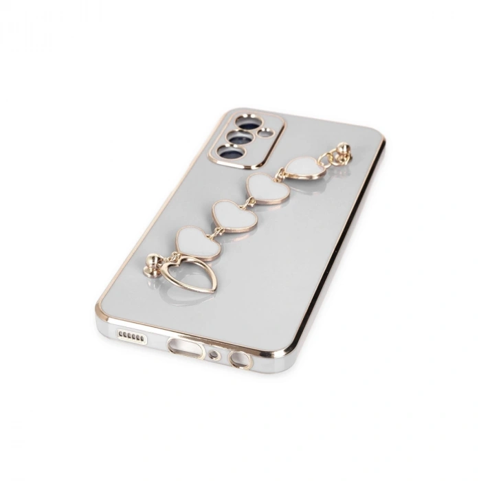 Samsung Galaxy A14 4g Kılıf Esila Silikon - Beyaz