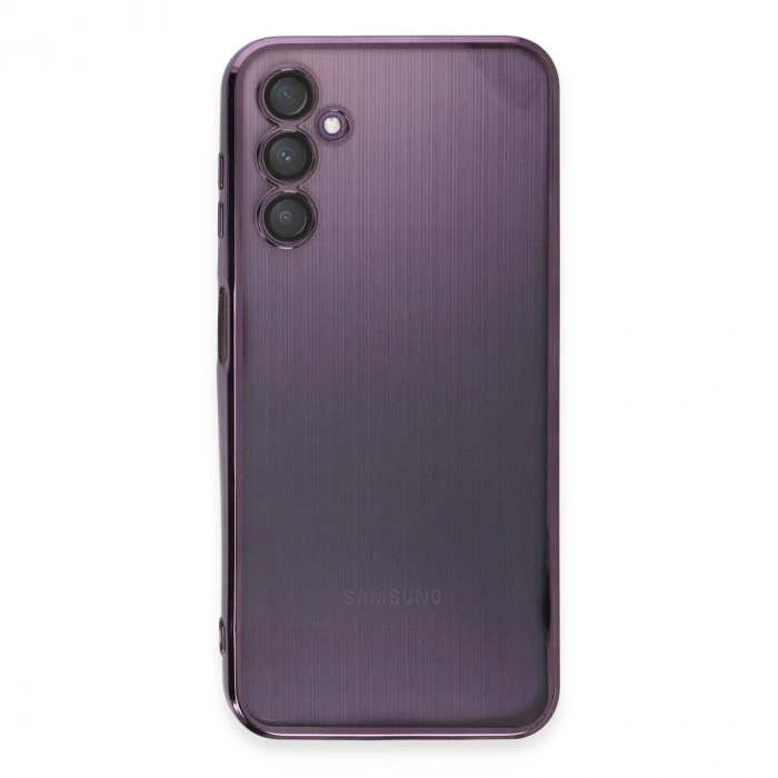 Samsung Galaxy A14 4g Kılıf Razer Lensli Silikon - Mor