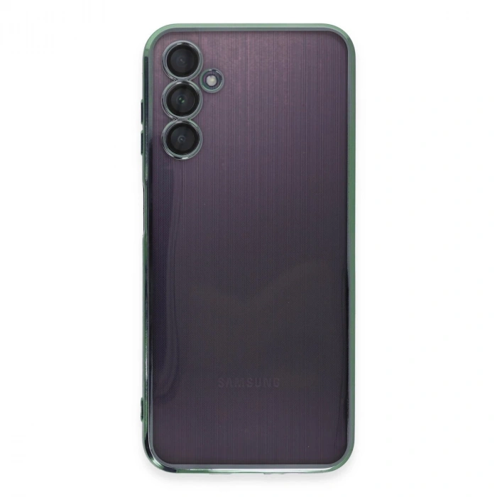 Samsung Galaxy A14 4g Kılıf Razer Lensli Silikon - Yeşil