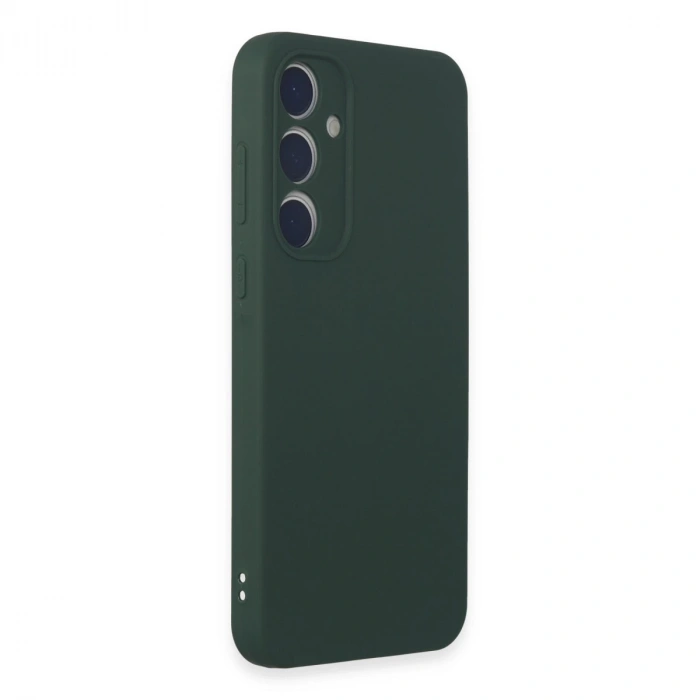 Samsung Galaxy A15 4g Kılıf First Silikon - Koyu Yeşil