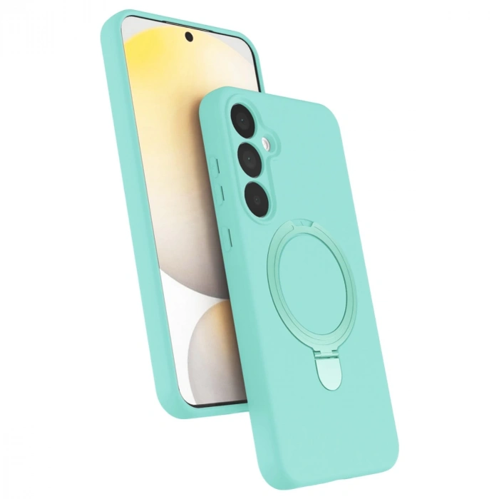 Samsung Galaxy A15 4g Regal Magsafe Standlı Kapak - Su Yeşili