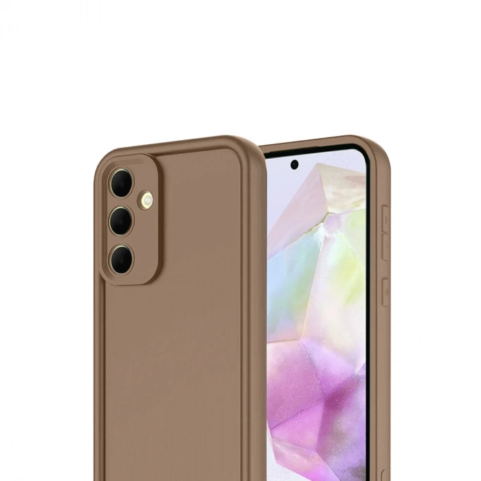 Samsung Galaxy A17 5g Viera Silikon - Kahverengi