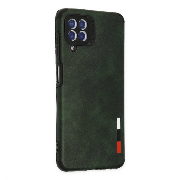 Samsung Galaxy A22 Kılıf Loop Deri Silikon - Yeşil