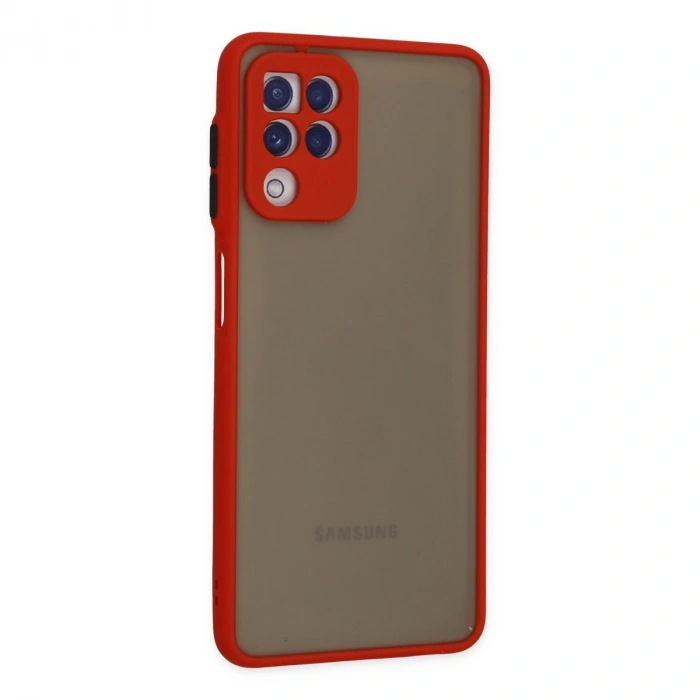 Samsung Galaxy A22 Kılıf Montreal Silikon Kapak - Kırmızı