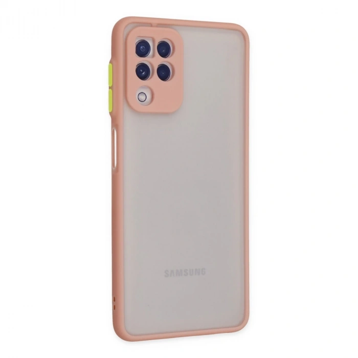 Samsung Galaxy A22 Kılıf Montreal Silikon Kapak - Pembe