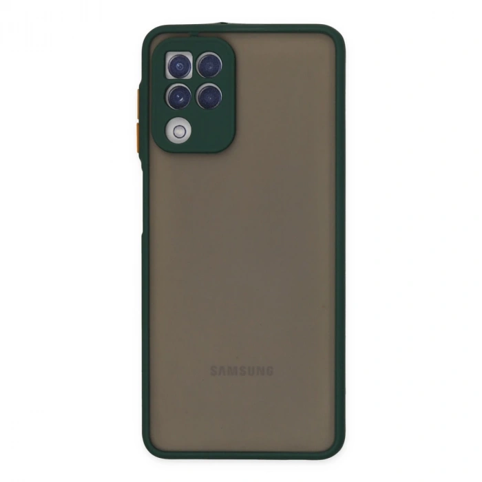 Samsung Galaxy A22 Kılıf Montreal Silikon Kapak - Yeşil