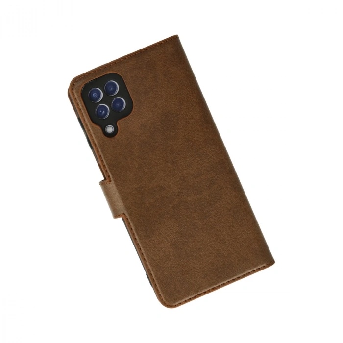 Samsung Galaxy A22 Kılıf Trend S Plus Kapaklı Kılıf - Taba