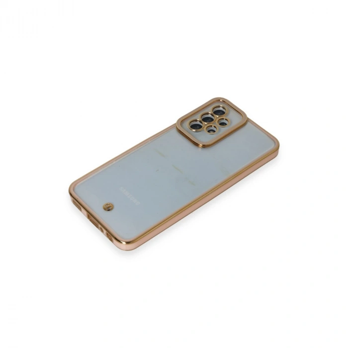 Samsung Galaxy A23 4g Kılıf Liva Lens Silikon - Pudra