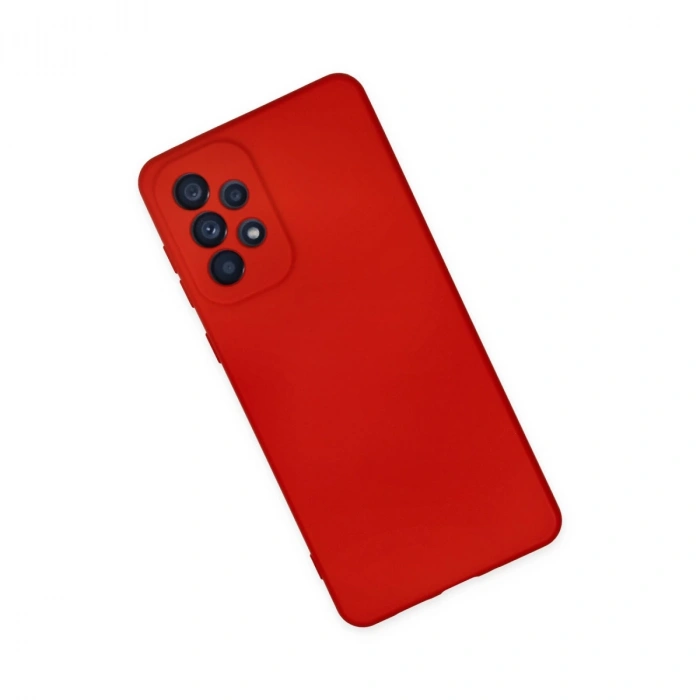 Samsung Galaxy A23 4g Kılıf Nano İçi Kadife Silikon - Kırmızı