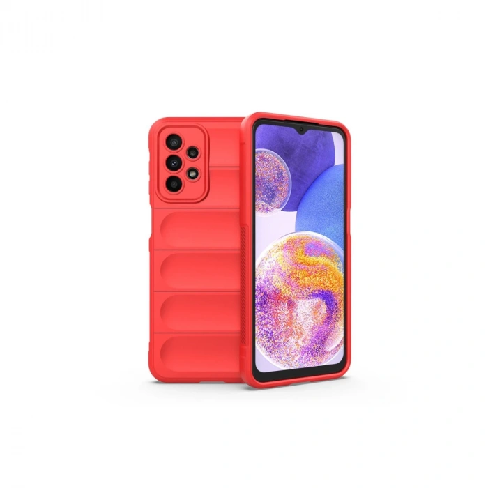 Samsung Galaxy A23 4g Kılıf Optimum Silikon - Kırmızı