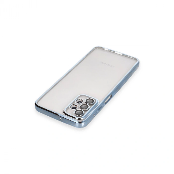 Samsung Galaxy A23 4g Kılıf Razer Lensli Silikon - Açık Mavi