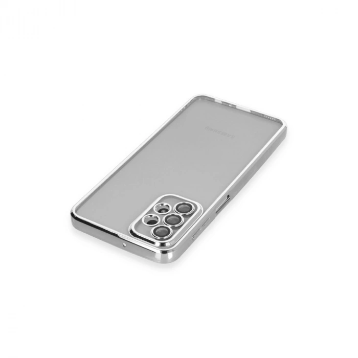 Samsung Galaxy A23 4g Kılıf Razer Lensli Silikon - Gümüş