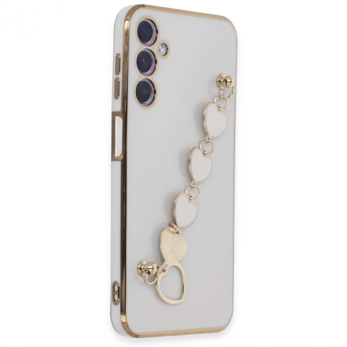 Samsung Galaxy A24 4g Kılıf Esila Silikon - Beyaz