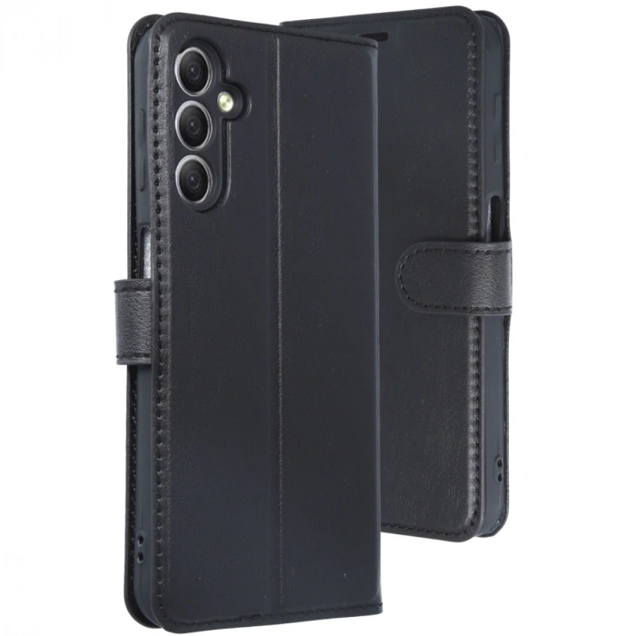 Samsung Galaxy A24 4g Kılıf Trend S Plus Kapaklı Kılıf - Siyah