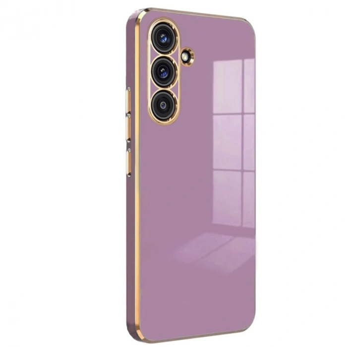 Samsung Galaxy A24 4g Kılıf Volet Silikon - Mor