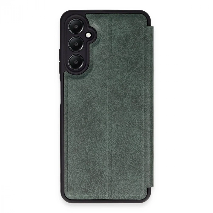 Samsung Galaxy A25 5g Kılıf Flip Cover - Koyu Yeşil