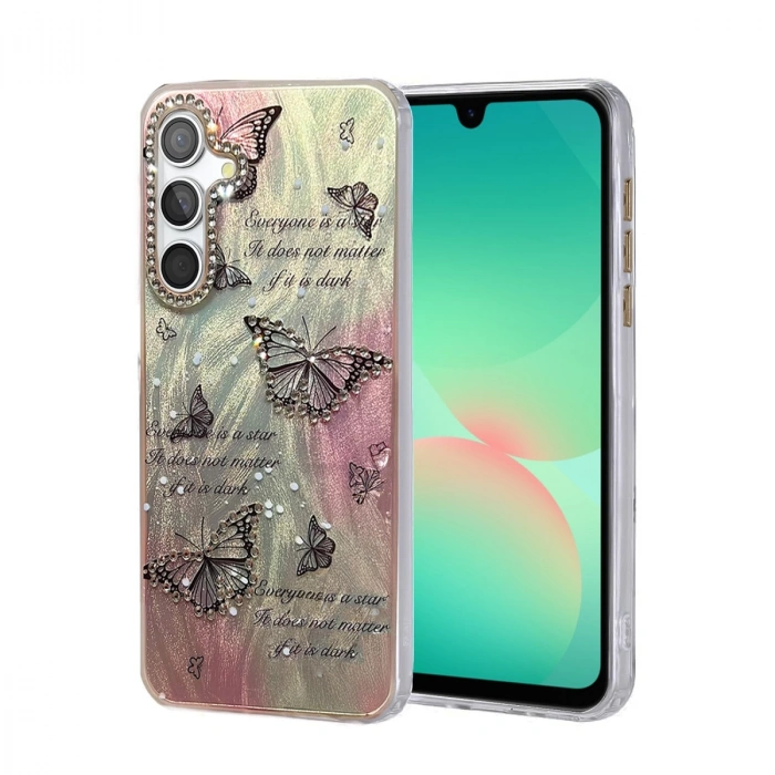 Samsung Galaxy A26 Kılıf Blade Aynalı Desenli Kapak - Desen 6