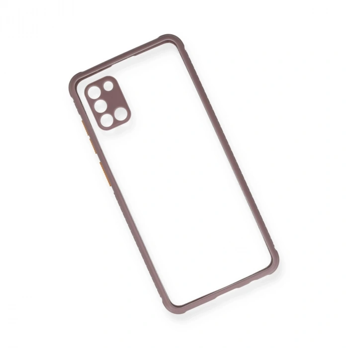 Samsung Galaxy A31 Kılıf Miami Şeffaf Silikon - Açık Mor