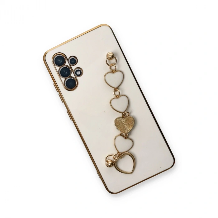 Samsung Galaxy A32 Kılıf Esila Silikon - Beyaz