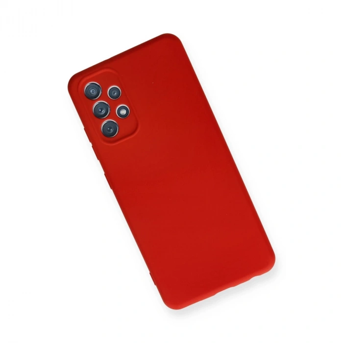 Samsung Galaxy A32 Kılıf Nano İçi Kadife Silikon - Kırmızı