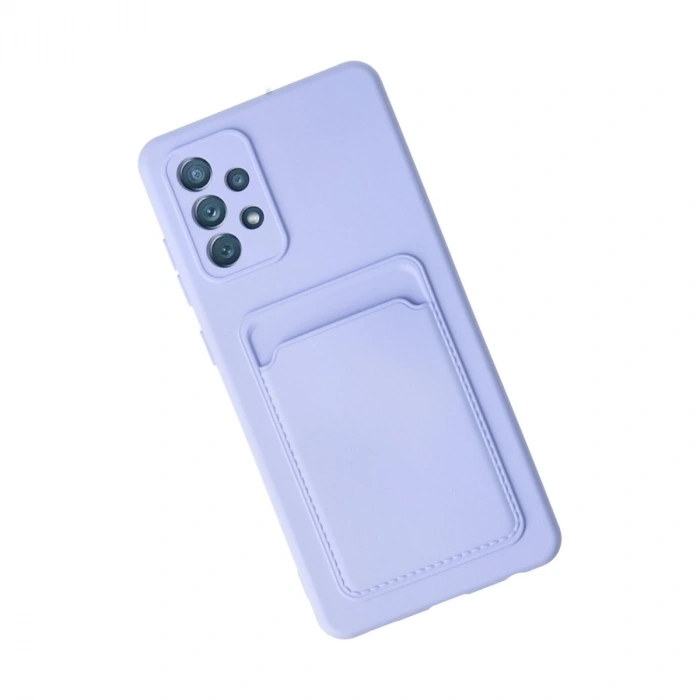 Samsung Galaxy A33 5g Kılıf Kelvin Kartvizitli Silikon - Lila