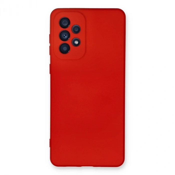 Samsung Galaxy A33 5g Kılıf Nano İçi Kadife Silikon - Kırmızı