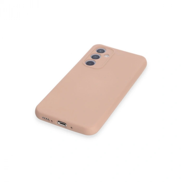 Samsung Galaxy A34 5g Kılıf Nano İçi Kadife Silikon - Pudra