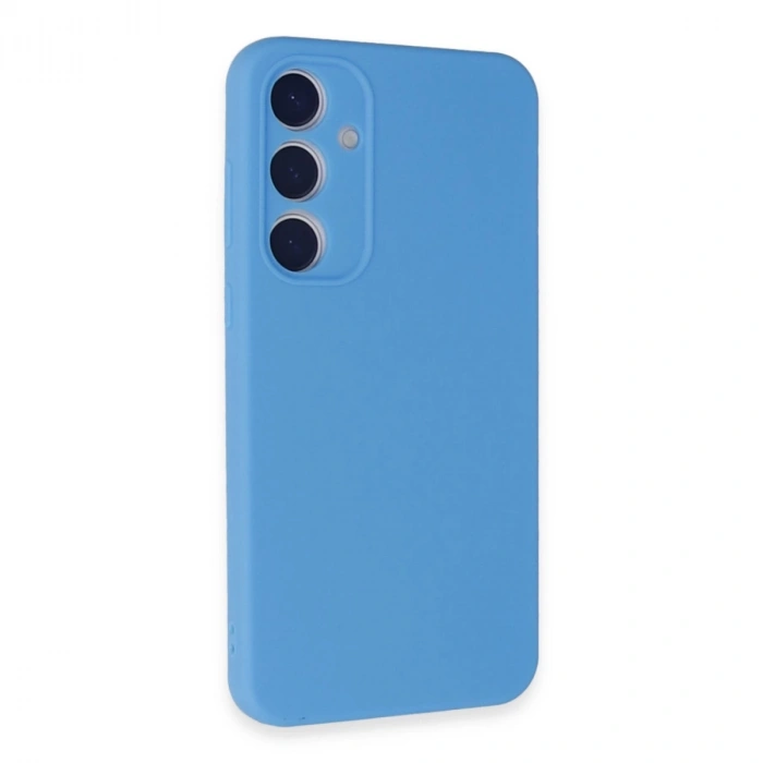 Samsung Galaxy A35 5g Kılıf Nano İçi Kadife Silikon - Mavi