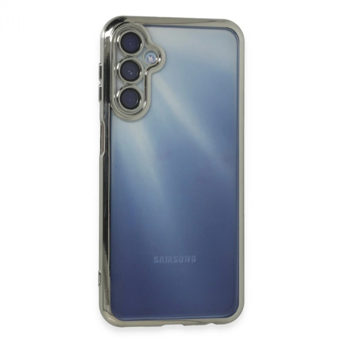 Samsung Galaxy A35 5g Kılıf Razer Lensli Silikon - Gümüş