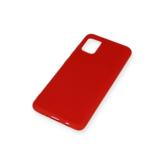 Samsung Galaxy A51 Kılıf Nano İçi Kadife Silikon - Kırmızı