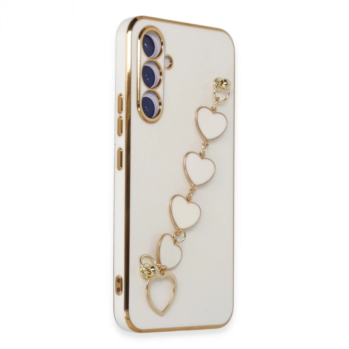 Samsung Galaxy A54 5g Kılıf Esila Silikon - Beyaz