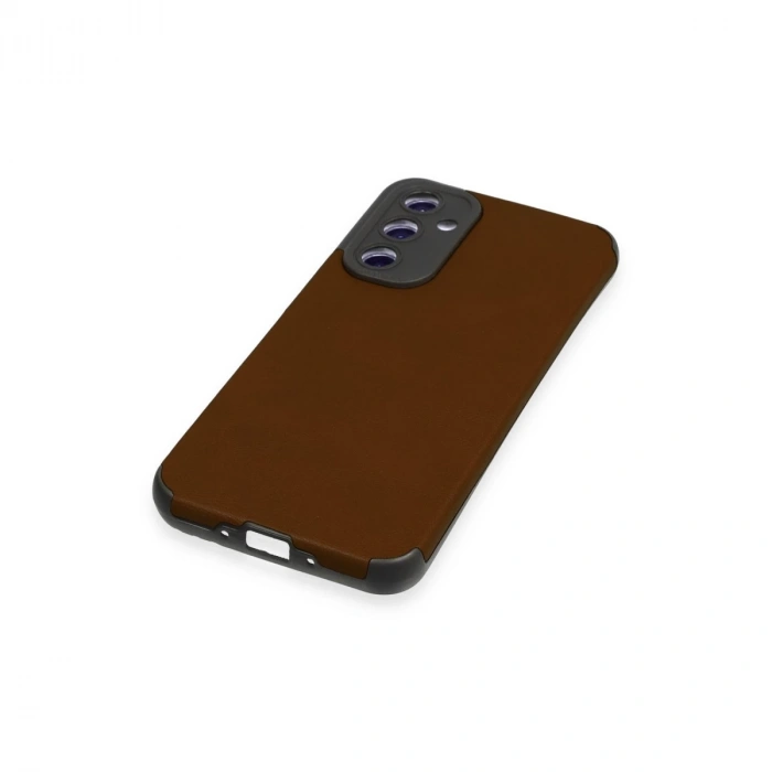 Samsung Galaxy A54 5g Kılıf Loop Deri Silikon - Kahverengi