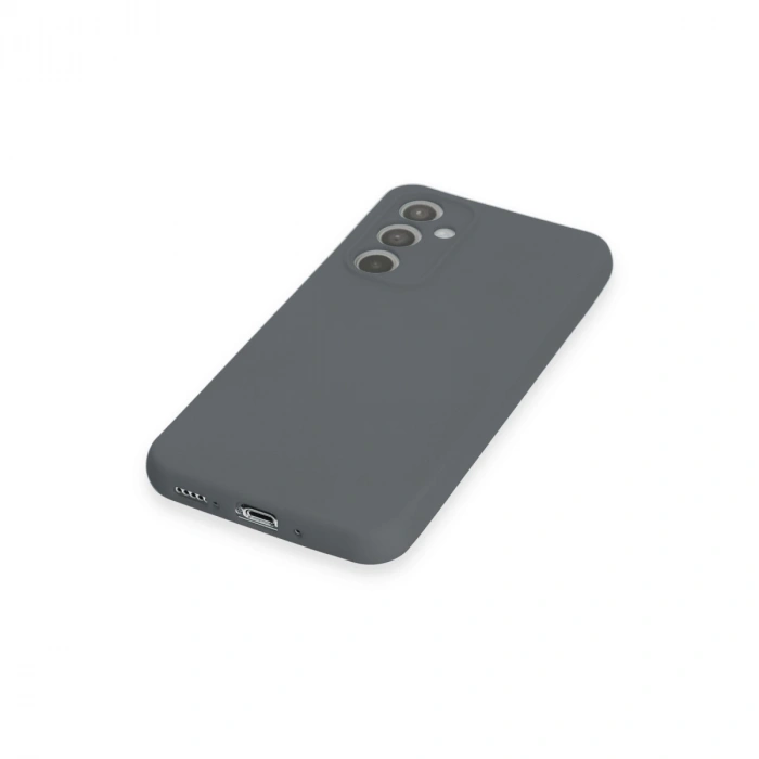 Samsung Galaxy A54 5g Kılıf Nano İçi Kadife Silikon - Gri