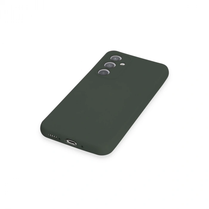 Samsung Galaxy A54 5g Kılıf Nano İçi Kadife Silikon - Koyu Yeşil