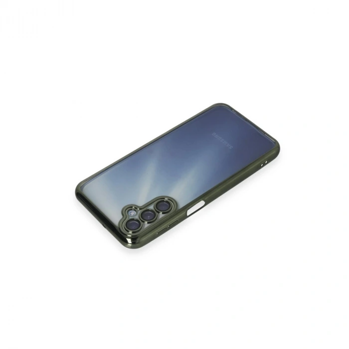 Samsung Galaxy A55 5g Kılıf Razer Lensli Silikon - Yeşil