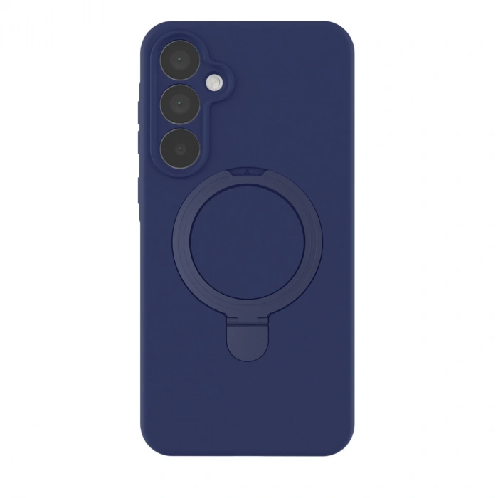 Samsung Galaxy A55 5g Regal Magsafe Standlı Kapak - Lacivert