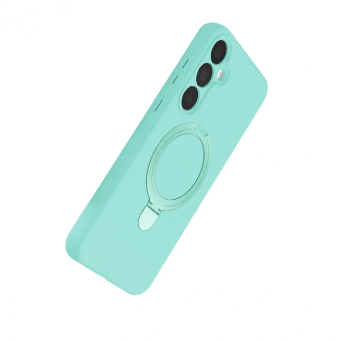 Samsung Galaxy A55 5g Regal Magsafe Standlı Kapak - Su Yeşili