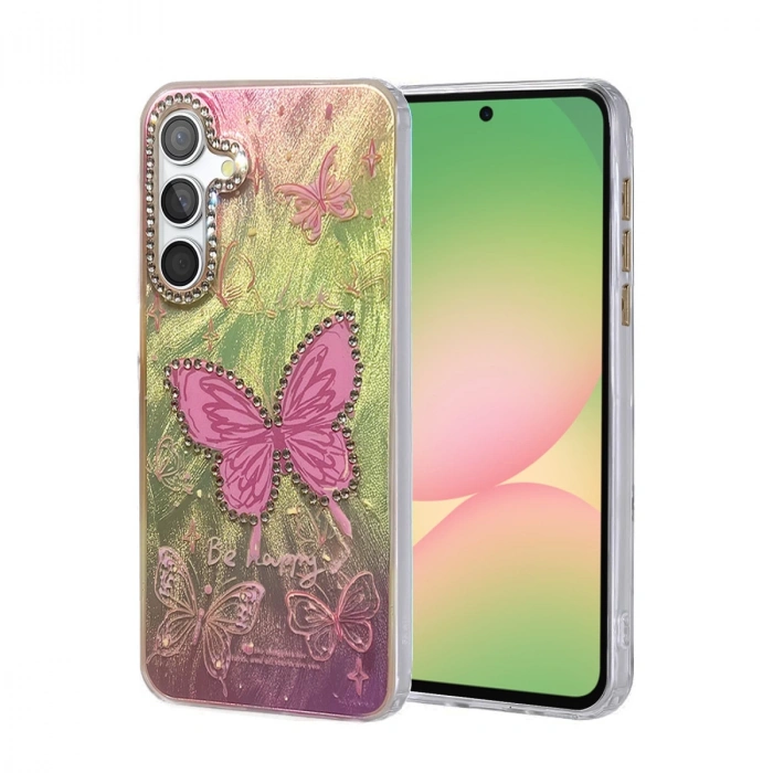 Samsung Galaxy A56 Kılıf Blade Aynalı Desenli Kapak - Desen 5