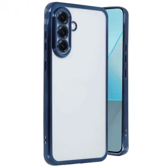 Samsung Galaxy A56 Kılıf Razer Lensli Silikon - Lacivert