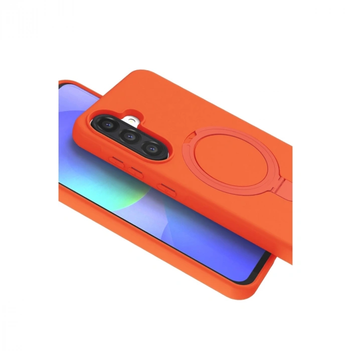 Samsung Galaxy A56 Regal Magsafe Standlı Kapak - Turuncu