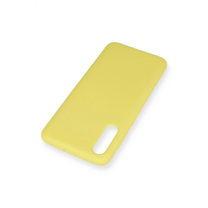 Samsung Galaxy A70 Kılıf Nano İçi Kadife Silikon - Sarı