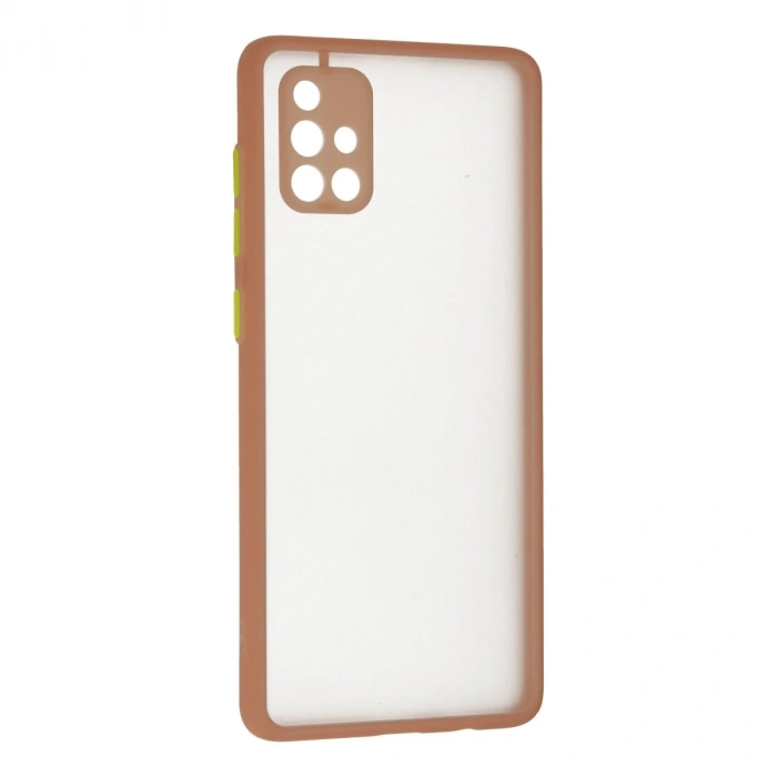 Samsung Galaxy A71 Kılıf Montreal Silikon Kapak - Pembe