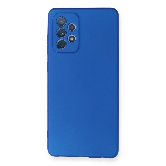 Samsung Galaxy A72 Kılıf First Silikon - Mavi