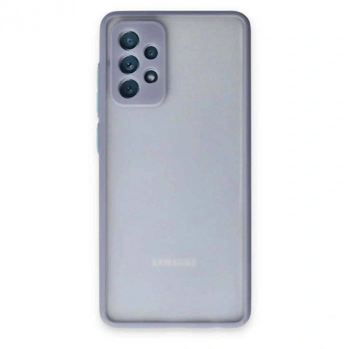 Samsung Galaxy A72 Kılıf Montreal Silikon Kapak - Gri