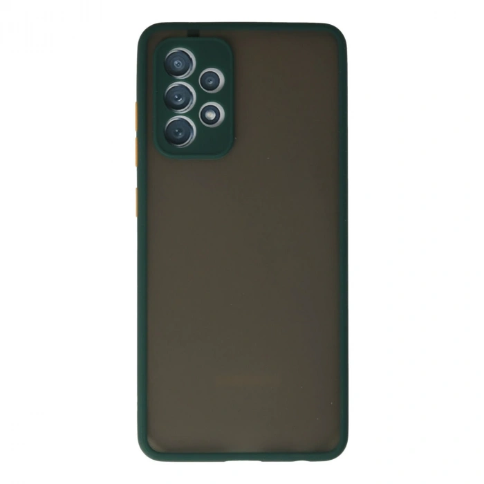 Samsung Galaxy A72 Kılıf Montreal Silikon Kapak - Koyu Yeşil