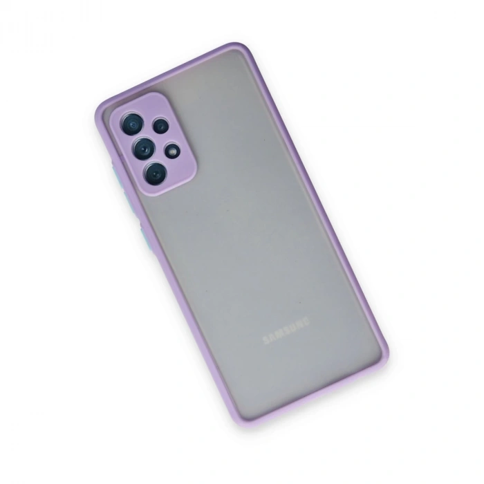 Samsung Galaxy A72 Kılıf Montreal Silikon Kapak - Mor