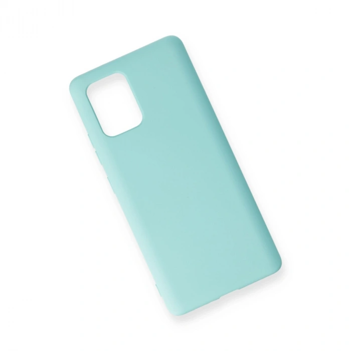 Samsung Galaxy A91 / S10 Lite Kılıf Nano İçi Kadife Silikon - Turkuaz